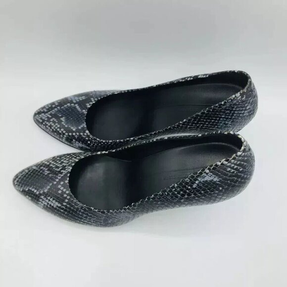 ECCO Womens Shoes Size 9 / EU40 Heels Danish Design Snake Animal Pointed Toe - Picture 6 of 11